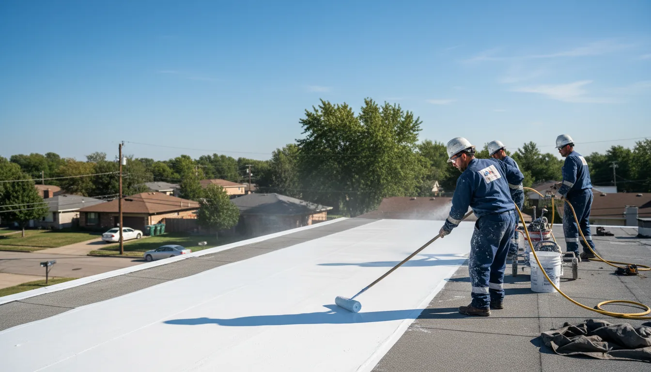 Commercial roof coating in Utica, KS near me